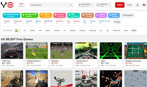 y8 like websites|most popular online gaming websites.